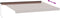 vidaXL - Luifel - handmatig - uittrekbaar - 500x300 - cm - bruin