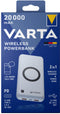Varta Wireless Power Bank 20.000 mAh - Draadloos en bedraad opladen - 2 USB poorten