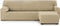 Hoes voor chaise longue met korte armleuning rechts Eysa THOR Beige 110 x 110 x 310 cm