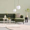 Kunsttak Eucalyptus - Polyester - Groen - 100 cm hoog