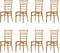 Tiffany Stapelstoel goud - SET VAN 8