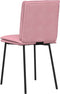 vidaXL - Eetkamerstoelen - 2 - st - fluweel - roze