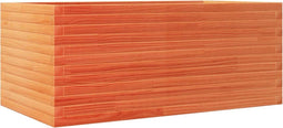 vidaXL - Plantenbak - 110x60x46 - cm - massief - grenenhout - wasbruin