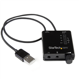 StarTech.com ICUSBAUDIO2D - USB Audio Adapter - 5.1 Surround Sound - Zwart