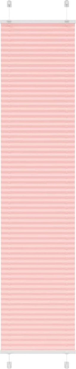 vidaXL - Plissé - rolgordijn - 50x200 - cm - stofbreedte - 49,4 - cm - polyester - roze