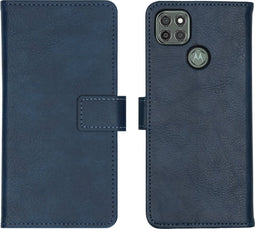 iMoshion Hoesje Geschikt voor Motorola Moto G9 Power Hoesje Met Pasjeshouder - iMoshion Luxe Bookcase - Donkerblauw