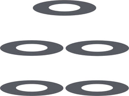 vidaXL - Boomring - 5 - stuks - Anthraciet - Ø30/60 - cm - Staal