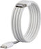 Renkforce RF-6437922 - USB-C naar USB-A kabel - 1 m met magnetische opwikkeling - Wit