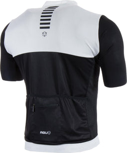AGU Jersey SS Naro Fietsshirt - Maat XL - Mannen - zwart/wit