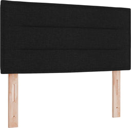 vidaXL - Hoofdbord - Lijnenontwerp - Zwart - 80 - cm - Stof