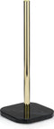 Kela Liron - Toiletrol Houder - Marmer voet - Zwart met Gouden afwerking (1 stuk)