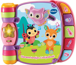 VTech Dierenvriendjes Liedjesboek - Interactief Babyboekje - 6 Liedjes - Roze