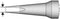 JBC Tools C115113 Soldeerpunt Beitelvorm, Recht Grootte soldeerpunt 0.3 mm Inhoud: 1 stuk(s)