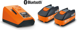 Fein 92604323010 - Li-ion accu's met snellaadapparaat - Bluetooth®-connectiviteit - 18 V 6.0 Ah (2 stuks)