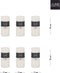 J-Line cilinderkaars - vanille - wit - large - 52U - 6 stuks
