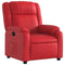 Fauteuil verstelbaar kunstleer rood