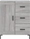 vidaXL - Dressoir - 69,5x34x90 - cm - bewerkt - hout - grijs - sonoma - eikenkleurig