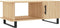 vidaXL - Salontafel - 90x50x40 - cm - bewerkt - hout - sonoma - eikenkleurig