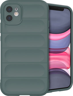 imoshion Hoesje - Geschikt voor iPhone 11 - EasyGrip Backcover - Donkergroen