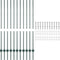 vidaXL - Sfeerpaaltjes - 11 - stuks - U-Channel - Groen - 140 - cm - Staal