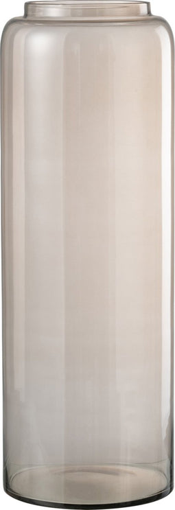 J-Line vaas Recht Lang - glas - amber - large