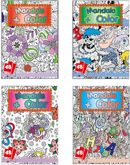 Mandala en color boek A4 48 pagina