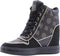 Guess Nangy - Hoge sneakers - Imitatieleer - Bruin/Zwart - Maat 37