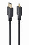 Gembird 4.5m HDMI-M/micro HDMI-M - HDMI kabel - Ondersteunt HDMI 2.0 - Zwart