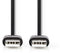 Nedis CCGL60001BK20 - USB A naar USB A kabel - 200 cm - Zwart