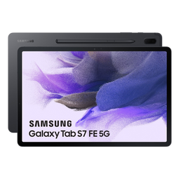 Samsung Galaxy Tab S7 FE (12.4", 2021) - Zwart - 128 GB - WiFi + 5G