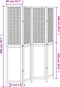 vidaXL - Kamerscherm - met - 4 - panelen - massief - paulowniahout - donkerbruin