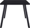 vidaXL - Eettafel - 160x80x75 - cm - gehard - glas - zwart