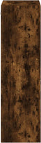 vidaXL - Tv-wandmeubel - 40,5x30x102 - cm - bewerkt - hout - gerookt - eikenkleurig