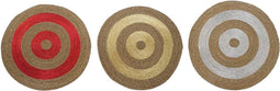 Tapijt DKD Home Decor Vezel Zeegras (90 x 90 x 2 cm) (3 Stuks)