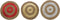 Tapijt DKD Home Decor Vezel Zeegras (90 x 90 x 2 cm) (3 Stuks)