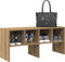 vidaXL - Schoenenrek - stapelbaar - 89,5x30x40 - cm - artisanaal - eikenkleurig