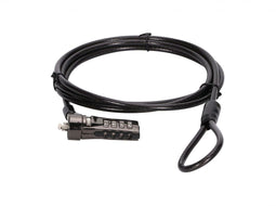 Conceptronic CUSTODIO01BS - Kabelslot 1,8 m - Voor laptop - Zwart