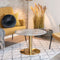 House Nordic Salontafel Bolzano Marmerlook Wit/Goud Ø70cm