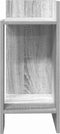 vidaXL - Bijzettafels - 2 - st - met - plank - 25,5x27x60 - cm - grijs - sonoma - eiken