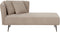RIOM - Chaise longue - Beige - Linkszijdig - Polyester
