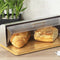Broodtrommel bamboe met plastic deksel - 39 x 28,5 x 14,5 cm