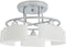 vidaXL Plafondlamp met ellipsvormige glazen kappen 5xE14 200W
