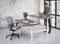 Duo bench elektrisch zit/sta Basic breed 120CM bladkleur Speciale Kleur framekleur Wit (RAL9010)