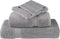 vidaXL - Saunadoeken - SOLUND - 2 - st - 600 - g/m² - 80x200 - cm - grijs