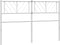 vidaXL - Hoofdbord - 150 - cm - metaal - wit