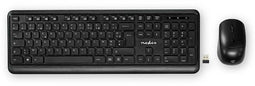 Nedis KBMCW100BK - Draadloos Toetsenbord en Muis - 10m Bereik - AZERTY (FR)