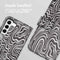 iMoshion Hoesje Geschikt voor Samsung Galaxy S22 Hoesje Met Pasjeshouder - iMoshion Design Bookcase smartphone - Meerkleurig / Black And White