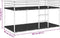 vidaXL - Stapelbed - zonder - matras - 90x200 - cm - staal - zwart