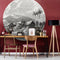 WallArt Behangcirkel - Landscape of Guadeloupe - Ø 190 cm - Cirkel Behang - Rond Behang
