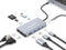 Conceptronic DONN20G - USB 3.2 Gen 1 Type-C - Ethernet LAN 10/100/1000 Mbit/s - Grijs